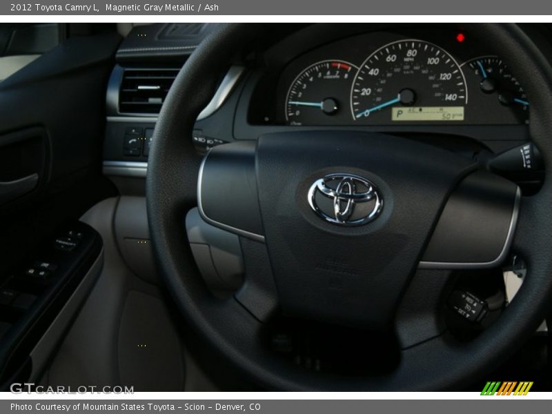 Magnetic Gray Metallic / Ash 2012 Toyota Camry L