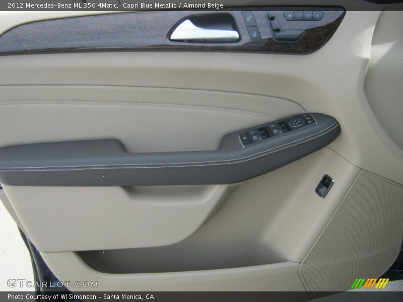 Capri Blue Metallic / Almond Beige 2012 Mercedes-Benz ML 350 4Matic
