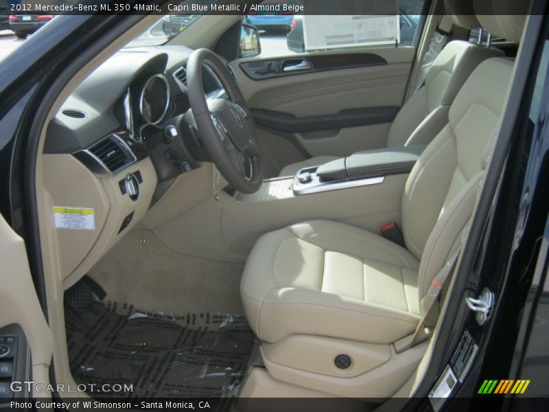 Capri Blue Metallic / Almond Beige 2012 Mercedes-Benz ML 350 4Matic