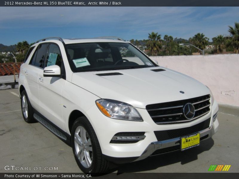 Arctic White / Black 2012 Mercedes-Benz ML 350 BlueTEC 4Matic