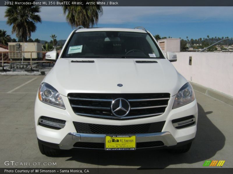 Arctic White / Black 2012 Mercedes-Benz ML 350 BlueTEC 4Matic