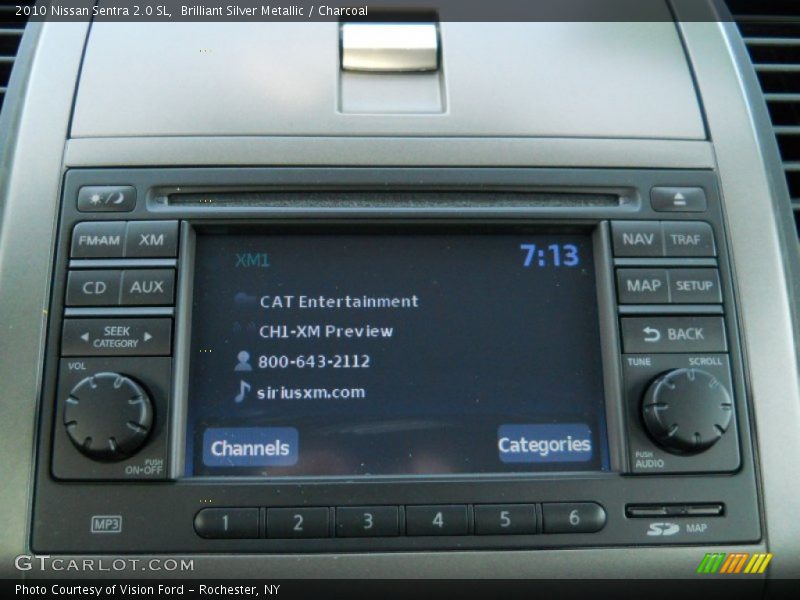 Brilliant Silver Metallic / Charcoal 2010 Nissan Sentra 2.0 SL
