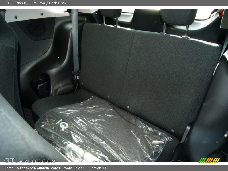 Rear Seat of 2012 iQ 
