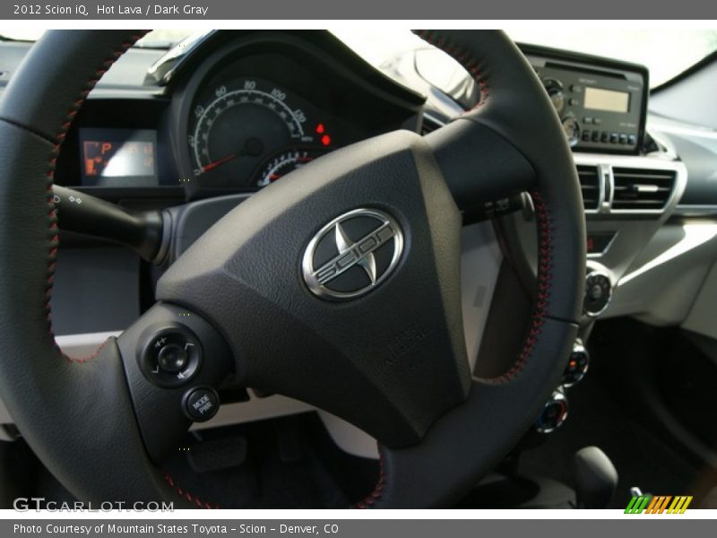 Hot Lava / Dark Gray 2012 Scion iQ