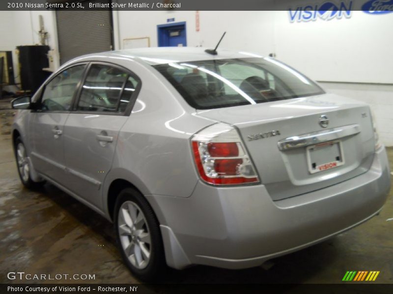 Brilliant Silver Metallic / Charcoal 2010 Nissan Sentra 2.0 SL