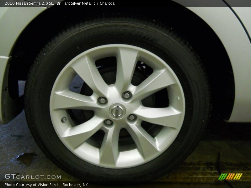 Brilliant Silver Metallic / Charcoal 2010 Nissan Sentra 2.0 SL