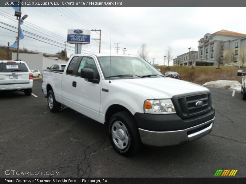 Oxford White / Medium/Dark Flint 2008 Ford F150 XL SuperCab
