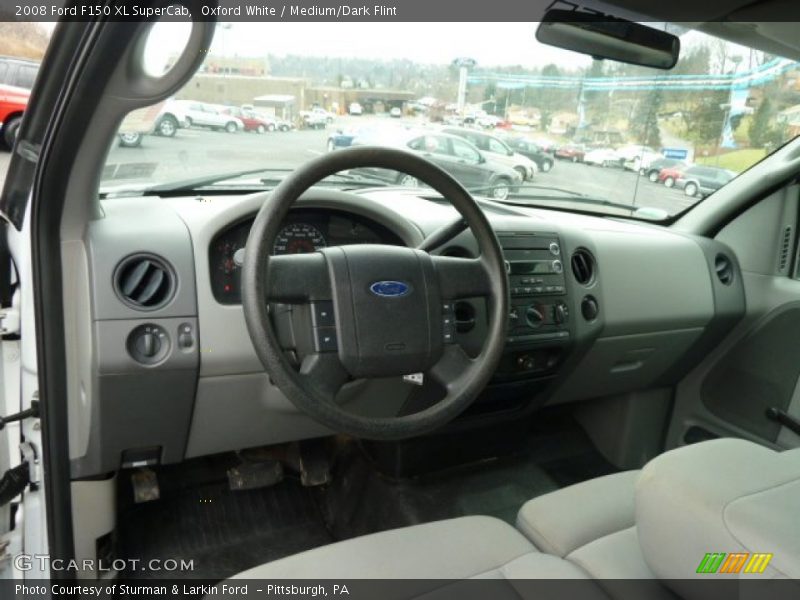 Oxford White / Medium/Dark Flint 2008 Ford F150 XL SuperCab