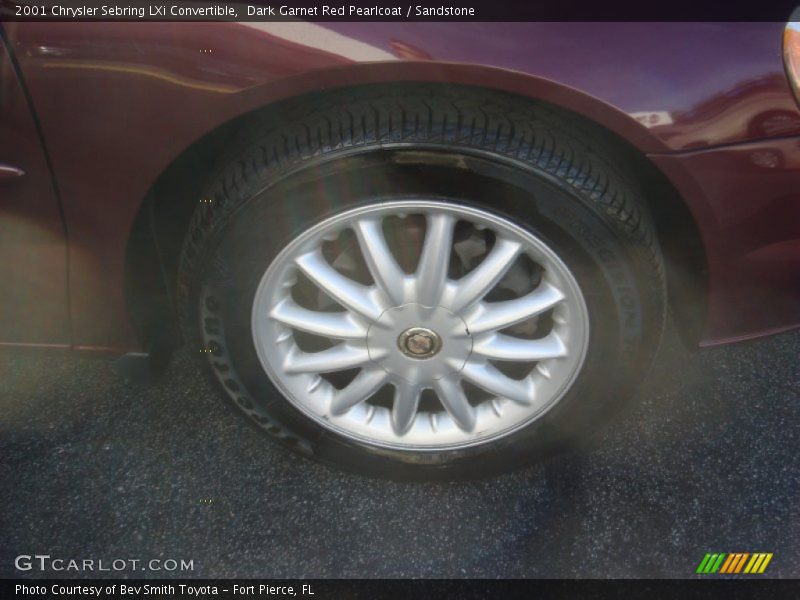 Dark Garnet Red Pearlcoat / Sandstone 2001 Chrysler Sebring LXi Convertible