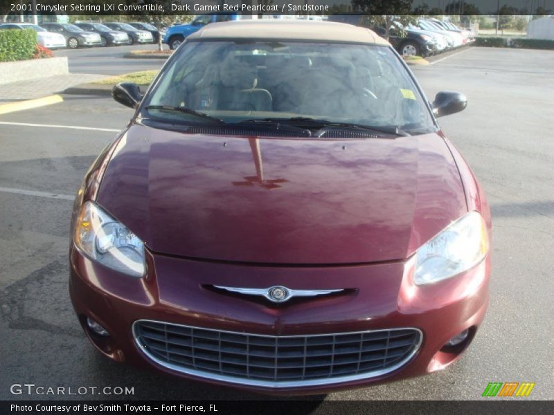 Dark Garnet Red Pearlcoat / Sandstone 2001 Chrysler Sebring LXi Convertible