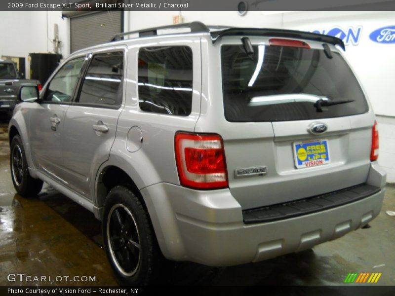 Brilliant Silver Metallic / Charcoal 2009 Ford Escape XLT Sport