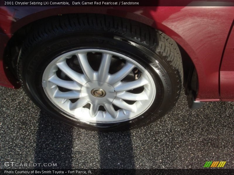 Dark Garnet Red Pearlcoat / Sandstone 2001 Chrysler Sebring LXi Convertible