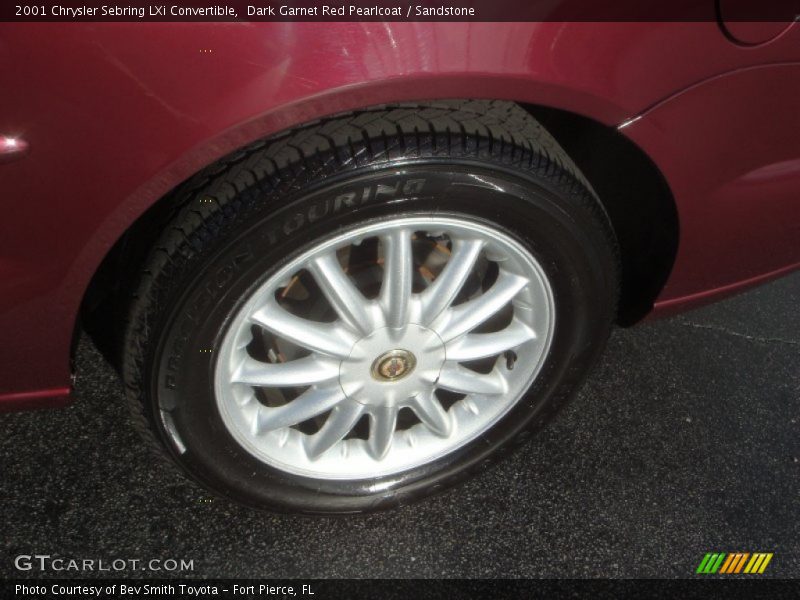 Dark Garnet Red Pearlcoat / Sandstone 2001 Chrysler Sebring LXi Convertible