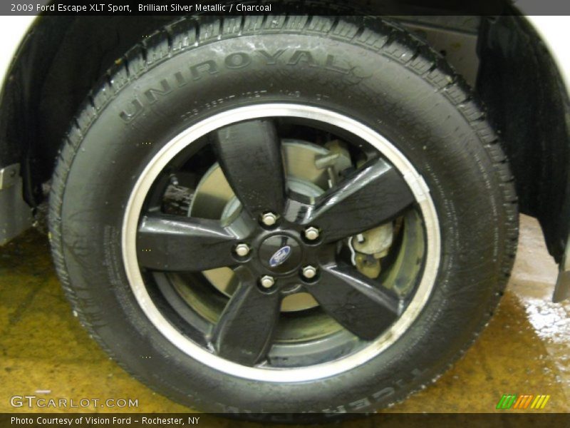 Brilliant Silver Metallic / Charcoal 2009 Ford Escape XLT Sport