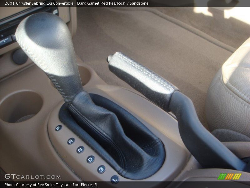 Dark Garnet Red Pearlcoat / Sandstone 2001 Chrysler Sebring LXi Convertible