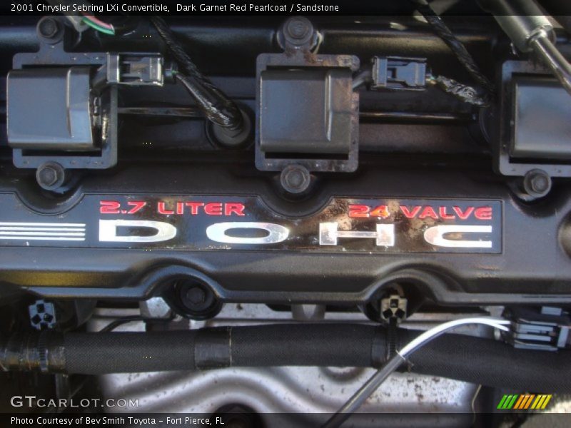  2001 Sebring LXi Convertible Engine - 2.7 Liter DOHC 24-Valve V6