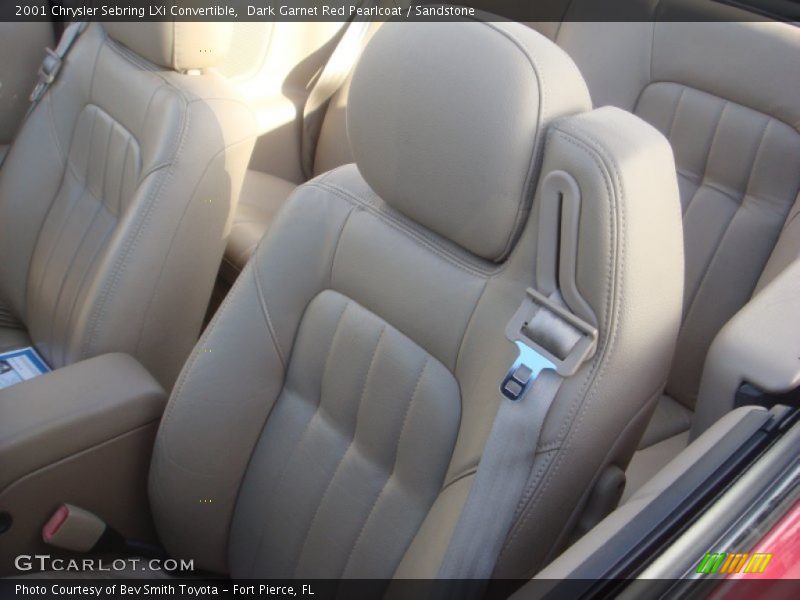 Dark Garnet Red Pearlcoat / Sandstone 2001 Chrysler Sebring LXi Convertible