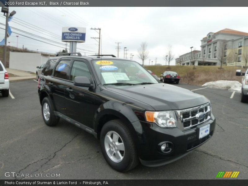 Black / Charcoal Black 2010 Ford Escape XLT