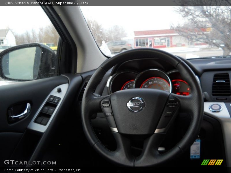 Super Black / Black 2009 Nissan Murano SL AWD
