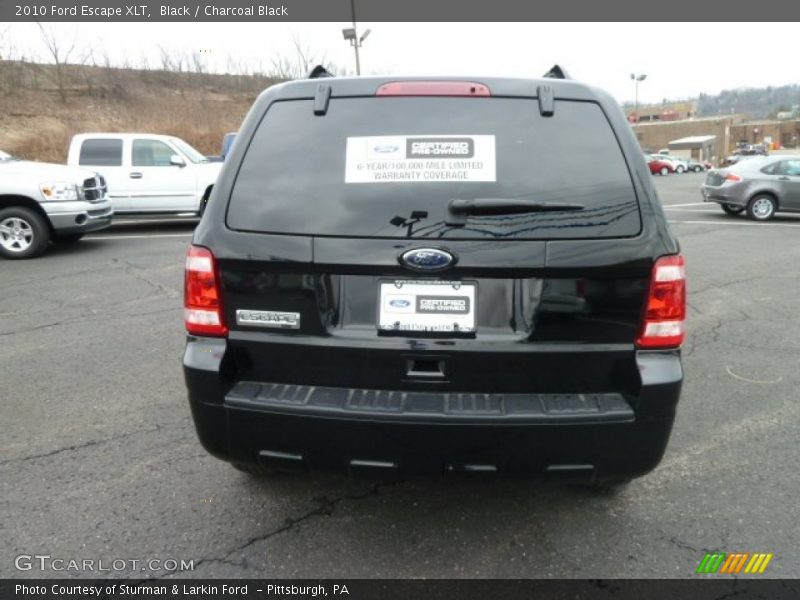 Black / Charcoal Black 2010 Ford Escape XLT