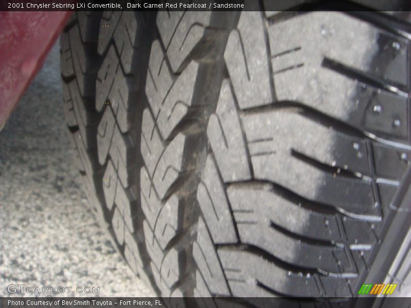 Dark Garnet Red Pearlcoat / Sandstone 2001 Chrysler Sebring LXi Convertible