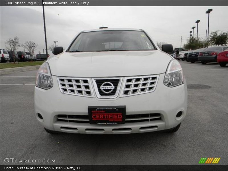 Phantom White Pearl / Gray 2008 Nissan Rogue S