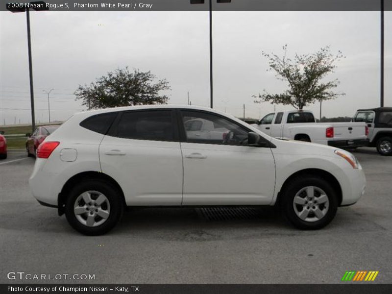 Phantom White Pearl / Gray 2008 Nissan Rogue S