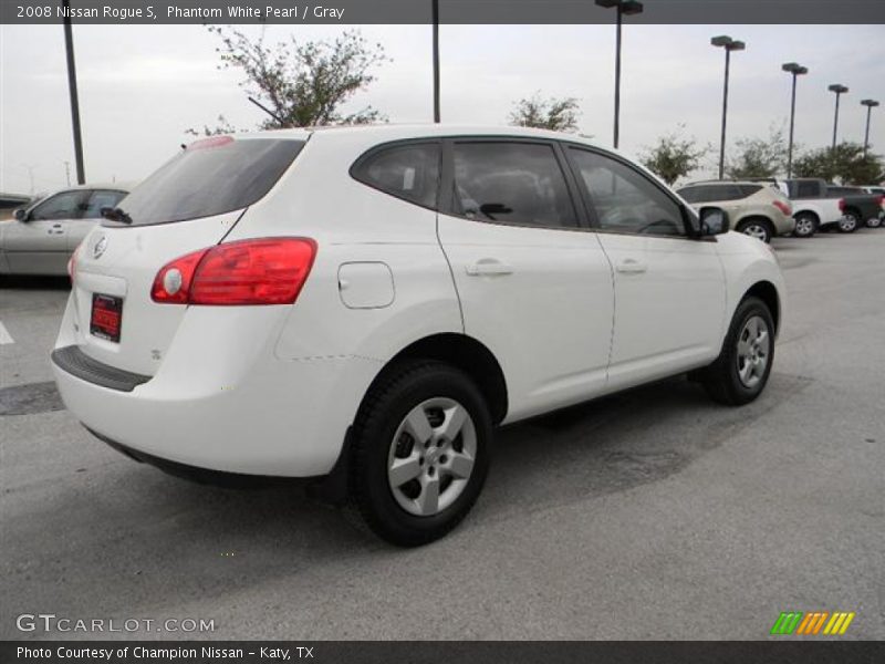 Phantom White Pearl / Gray 2008 Nissan Rogue S