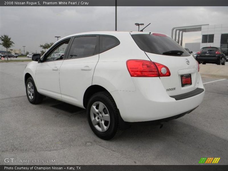 Phantom White Pearl / Gray 2008 Nissan Rogue S