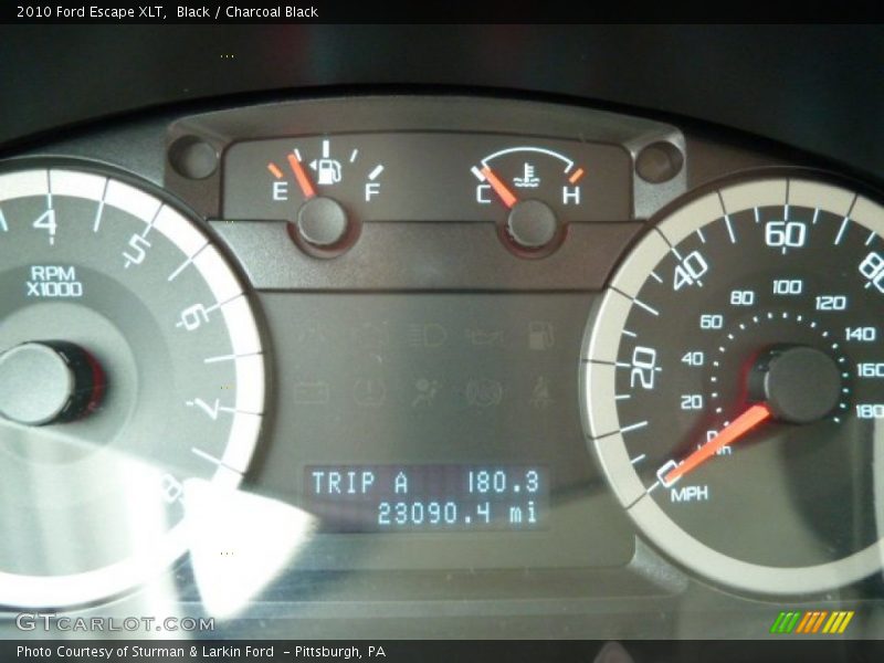 Black / Charcoal Black 2010 Ford Escape XLT
