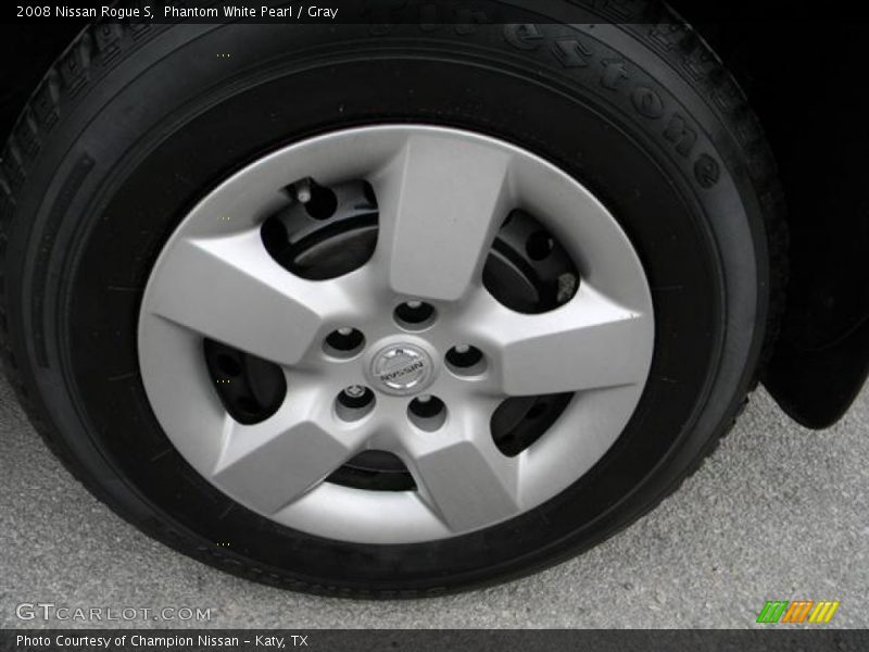 Phantom White Pearl / Gray 2008 Nissan Rogue S