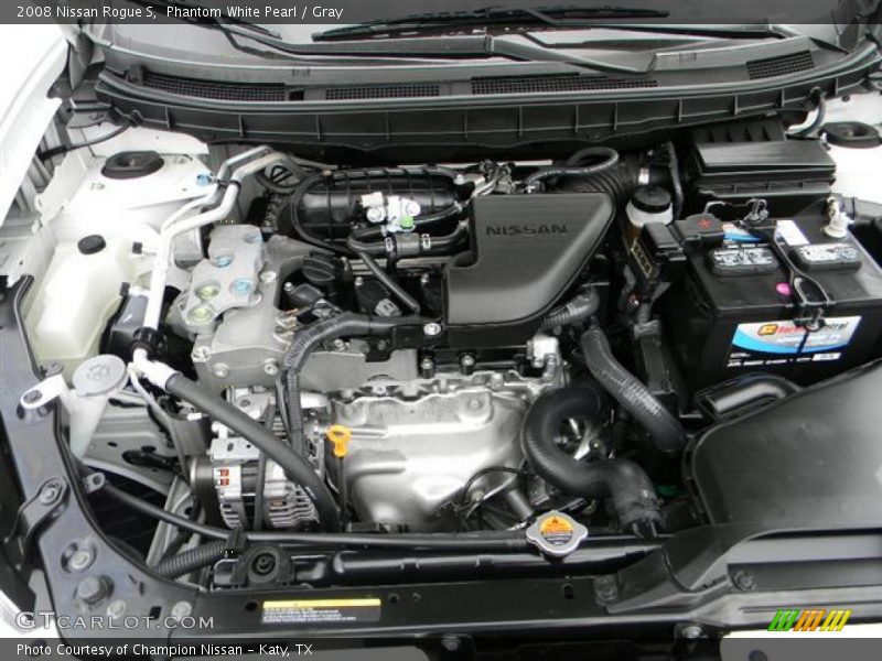 Phantom White Pearl / Gray 2008 Nissan Rogue S