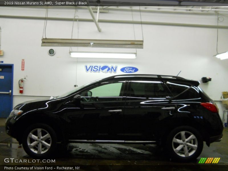 Super Black / Black 2009 Nissan Murano SL AWD