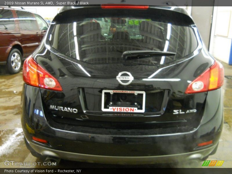 Super Black / Black 2009 Nissan Murano SL AWD