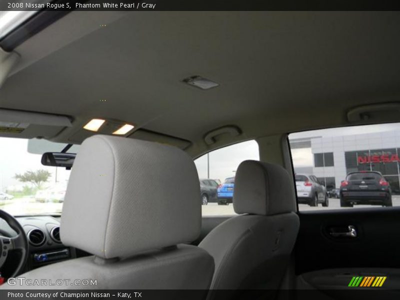 Phantom White Pearl / Gray 2008 Nissan Rogue S