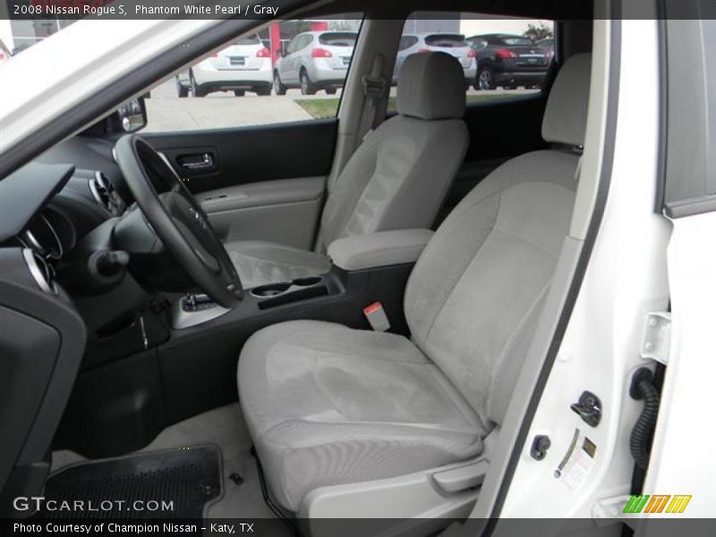 Phantom White Pearl / Gray 2008 Nissan Rogue S