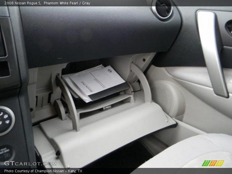 Phantom White Pearl / Gray 2008 Nissan Rogue S
