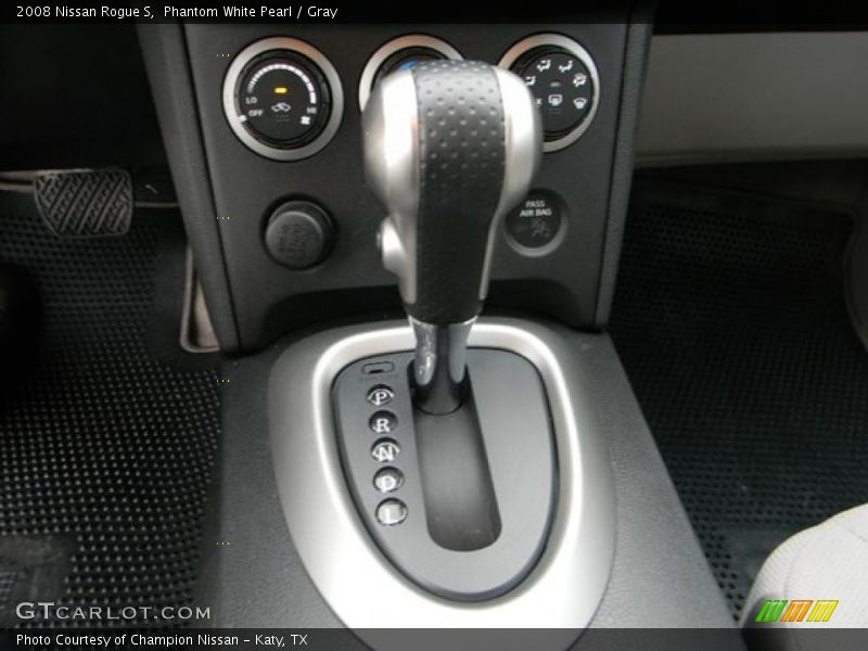 Phantom White Pearl / Gray 2008 Nissan Rogue S
