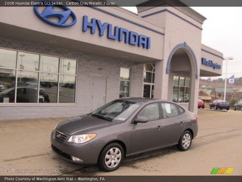 Carbon Gray Metallic / Gray 2008 Hyundai Elantra GLS Sedan