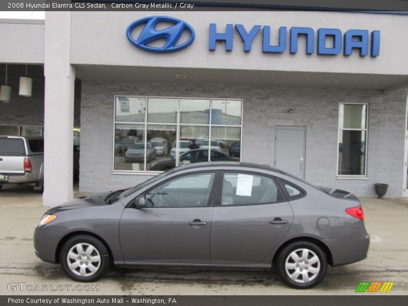 Carbon Gray Metallic / Gray 2008 Hyundai Elantra GLS Sedan