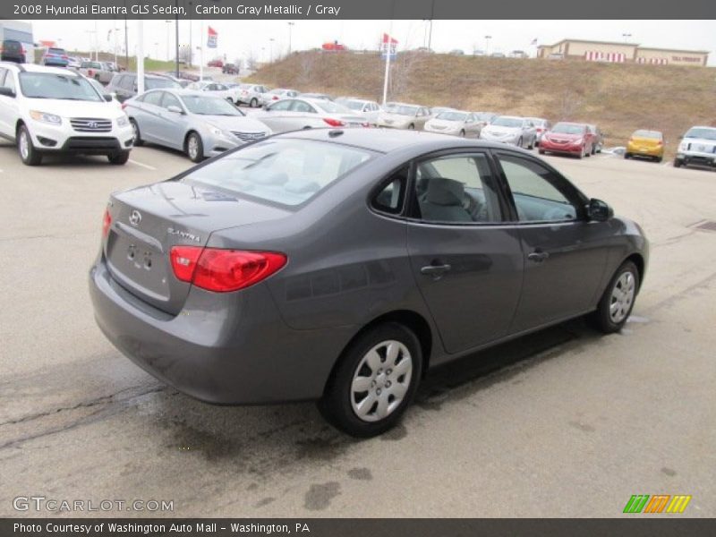 Carbon Gray Metallic / Gray 2008 Hyundai Elantra GLS Sedan