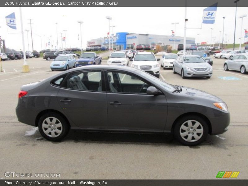 Carbon Gray Metallic / Gray 2008 Hyundai Elantra GLS Sedan