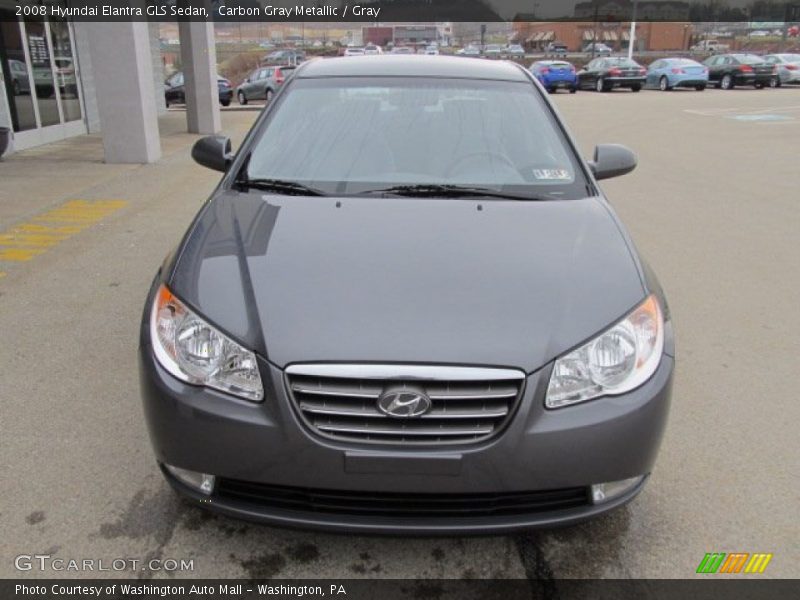 Carbon Gray Metallic / Gray 2008 Hyundai Elantra GLS Sedan