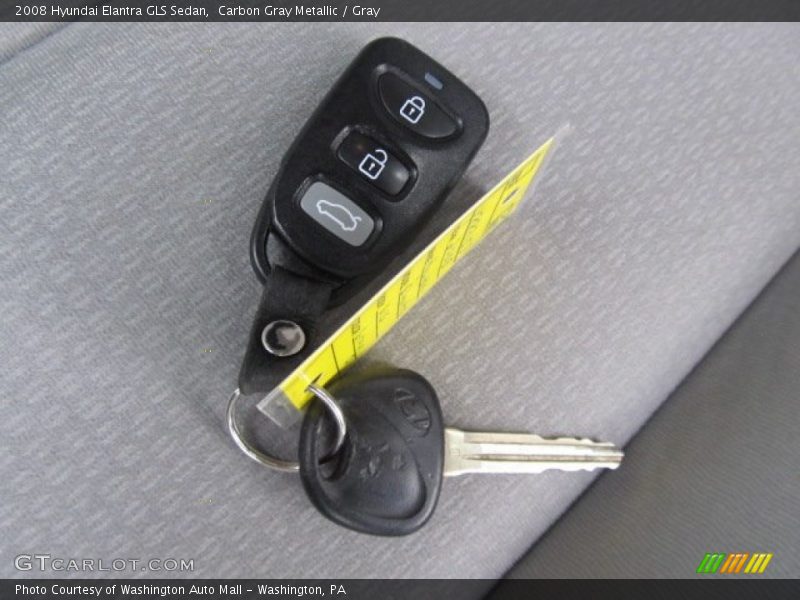 Carbon Gray Metallic / Gray 2008 Hyundai Elantra GLS Sedan