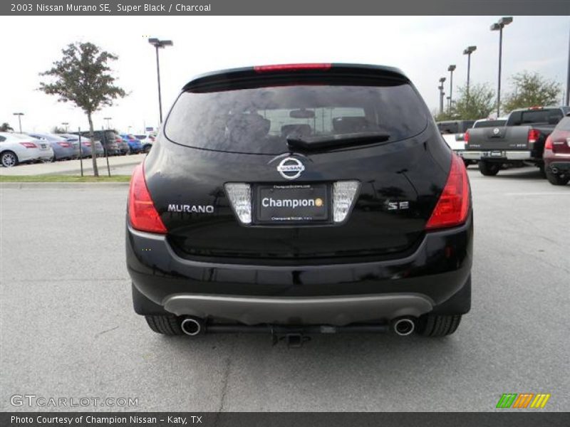 Super Black / Charcoal 2003 Nissan Murano SE