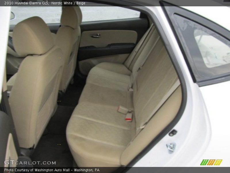 Nordic White / Beige 2010 Hyundai Elantra GLS