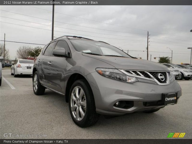 Platinum Graphite / Black 2012 Nissan Murano LE Platinum Edition