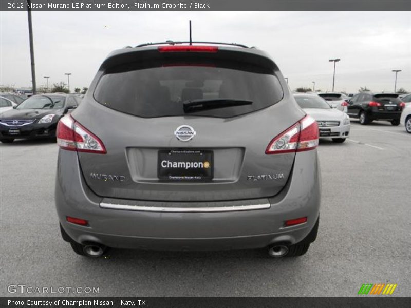 Platinum Graphite / Black 2012 Nissan Murano LE Platinum Edition