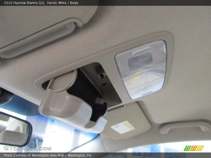 Nordic White / Beige 2010 Hyundai Elantra GLS