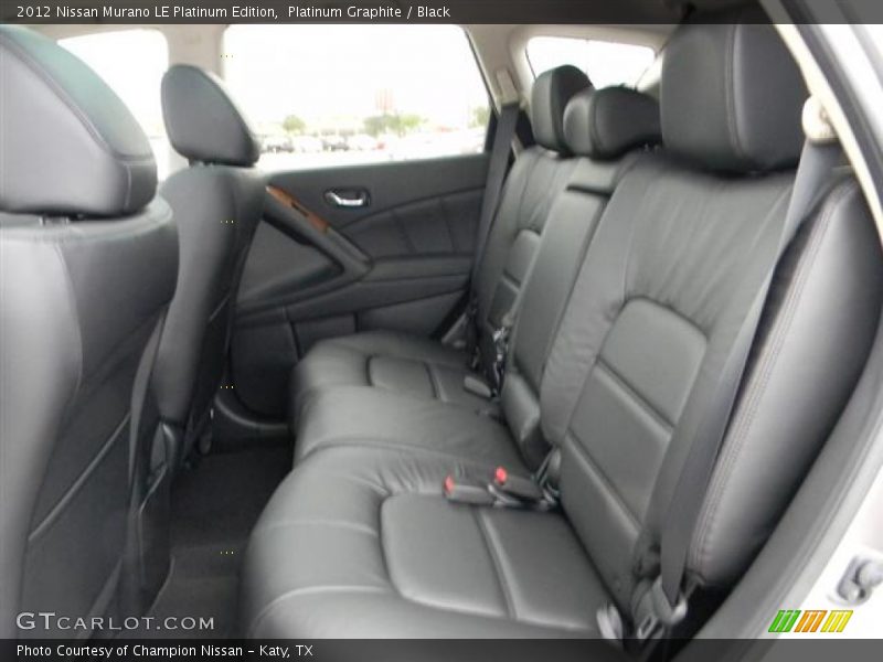  2012 Murano LE Platinum Edition Black Interior
